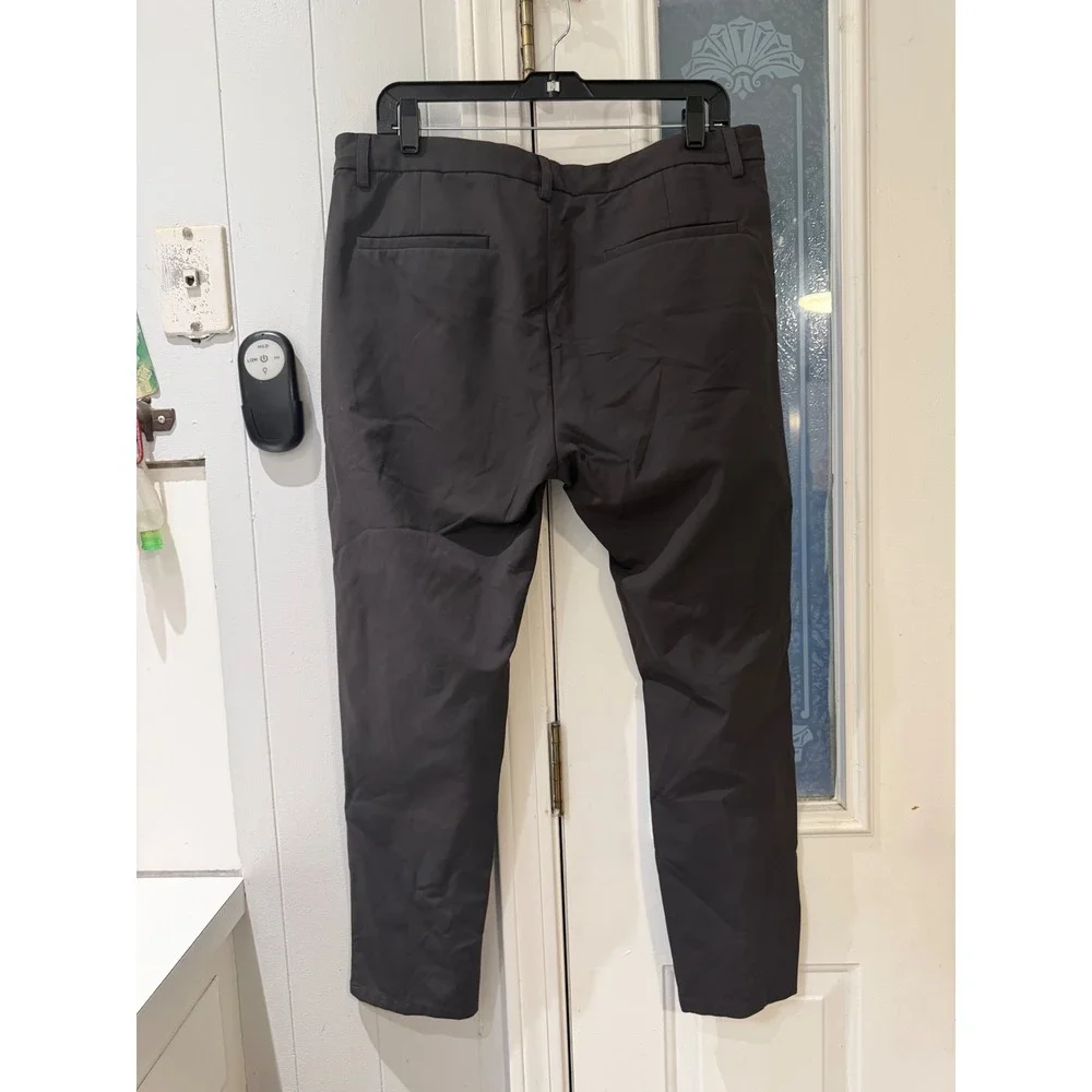 Under 5'10 Jon Performance Pants Charcoal Gray Mens 36/27 Chino Trousers